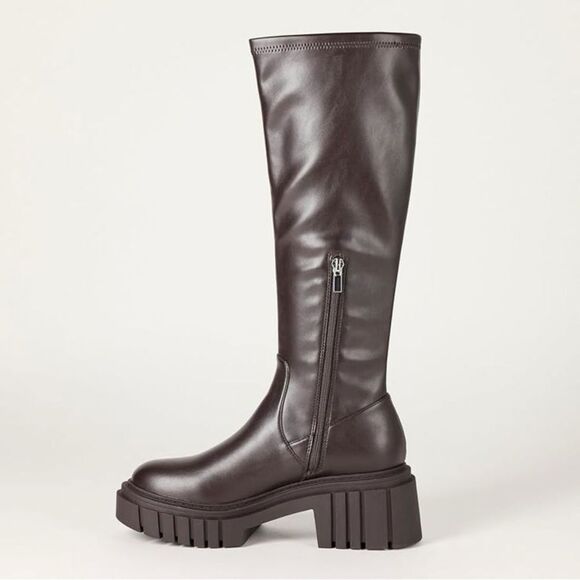 The Drop Plateaustiefel für Damen, Kennedy Stollensohle Schlupf-Design, NWT - Picture 1 of 6